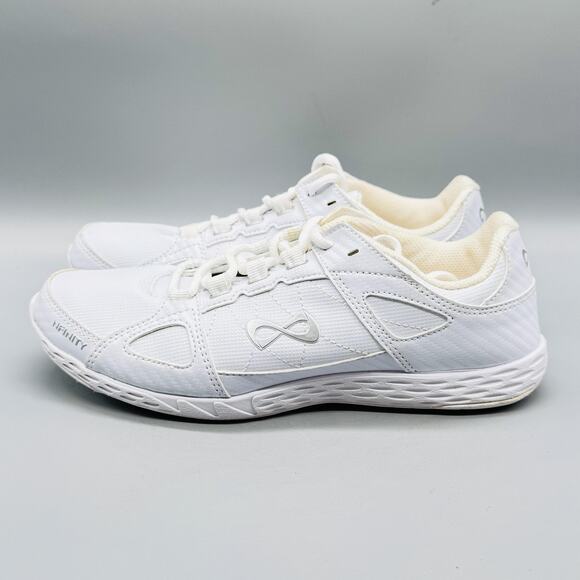 Nfinity Shoes Womens 9 White Rival Cheer Cheerleading Low Top Athletic Sneakers - Picture 5 of 12